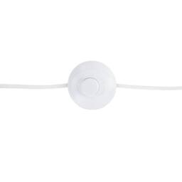 Wyld and Coco Floor Lamp 143cm White Metal Tripod Spotlight Cylindrical Shade - thumbnail 6