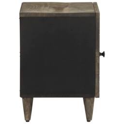 Berkfield Home Bedside Cabinets 2 pcs Light Grey 40x33x46 cm Solid Wood Mango - Size: 40 x 33 x 46 cm - thumbnail 5