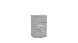 Birlea Grey Wooden 4 Piece Furniture Set Wardrobe Chest of Drawers Bedsides Lynx - thumbnail 6