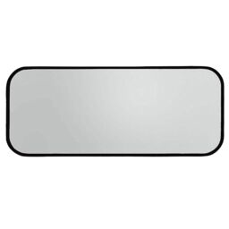Agenzia 14 Large Black Curved Metal Frame Full Length Wall Mirror 156.5 x 65.5cm - Size: 156.5 x 65.5 cm - thumbnail 4
