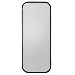 Agenzia 14 Large Black Curved Metal Frame Full Length Wall Mirror 156.5 x 65.5cm - Size: 156.5 x 65.5 cm - thumbnail 3