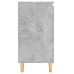 Berkfield Home Sideboard&Solid Wood Legs Concrete Grey 60x35x70 cm Engineered Wood - Size: 60 x 35 x 70 cm - thumbnail 6