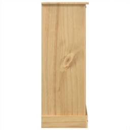 Berkfield Home Beautiful Chest of Drawers Corona 80x43x114 cm Solid Wood Pine in Light Brown - Size: 80 x 43 x 114 cm - thumbnail 5