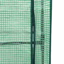 Berkfield Home Raised Bed with Greenhouse Cover Rattan Look 120x40x123 cm in Brown - Size: 120 x 40 x 123 cm - thumbnail 8