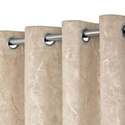 New Edge Blinds Azalea Marbeled Eyelet Curtains in Natural - Size: 116 cm width x 137 cm drop - thumbnail 4
