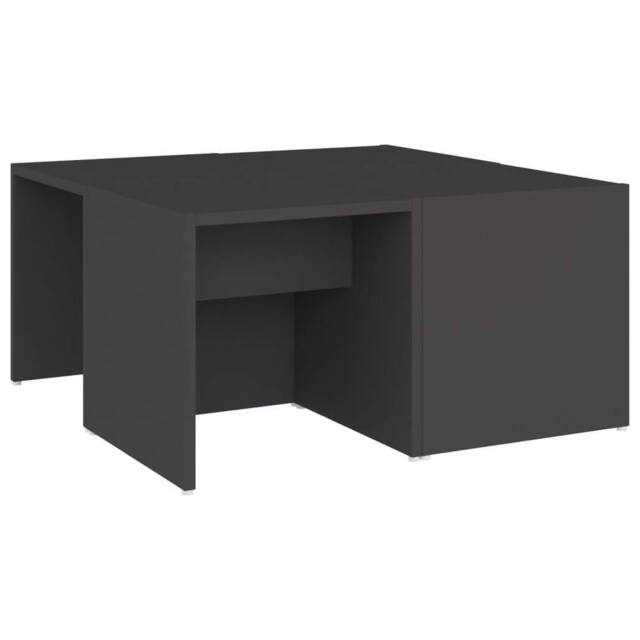 Berkfield Home Coffee Tables 4 pcs Grey 33x33x33 cm Engineered Wood - Size: 33 x 33 x 33 cm - image 1
