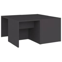 Berkfield Home Coffee Tables 4 pcs Grey 33x33x33 cm Engineered Wood - Size: 33 x 33 x 33 cm - thumbnail 1