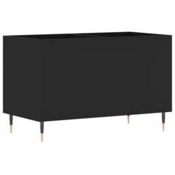 Berkfield Home Record Cabinet Black 74.5x38x48 cm Engineered Wood - thumbnail 6