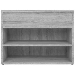 Berkfield Home Shoe Bench Grey Sonoma 60x30x45 cm Engineered Wood - Size: 60 x 30 x 45 cm - thumbnail 6