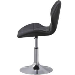 SPETLEK Cushioned Chair Swivel Small Adjustable Computer Desk in Black - Size: 0.6m2 - thumbnail 4