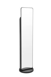 Living and Home Rotating Full-Length Mirror with Magazine Rack in Black - thumbnail 3