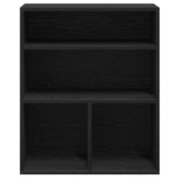 Berkfield Home Decorative Book Cabinet Black 60x30x71.5 cm Engineered Wood - thumbnail 4