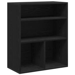 Berkfield Home Decorative Book Cabinet Black 60x30x71.5 cm Engineered Wood - thumbnail 3