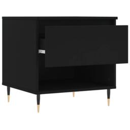 Berkfield Home Modern Coffee Tables 2 pcs Black 50x46x50 cm Engineered Wood - Size: 50 x 46 x 50 cm - thumbnail 7