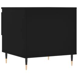 Berkfield Home Modern Coffee Tables 2 pcs Black 50x46x50 cm Engineered Wood - Size: 50 x 46 x 50 cm - thumbnail 9