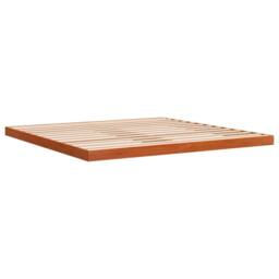 Berkfield Home Bed Frame Frame Wax Brown 180x200 cm Super King Solid Wood Pine - thumbnail 7