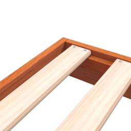 Berkfield Home Bed Frame Frame Wax Brown 180x200 cm Super King Solid Wood Pine - thumbnail 8