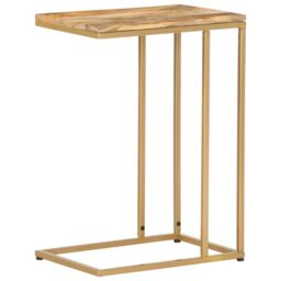 Berkfield Home Side Table 35x45x65 cm Solid Mango Wood in Brown - Size: 35 x 45 x 65 cm - thumbnail 4