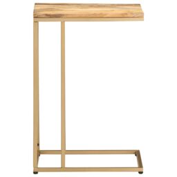 Berkfield Home Side Table 35x45x65 cm Solid Mango Wood in Brown - Size: 35 x 45 x 65 cm - thumbnail 2
