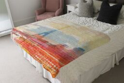 Benjamin Tate Design Hessian Paris Blanket in Natural - Size: 120 cm x 150 cm - thumbnail 3