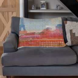 Benjamin Tate Design Hessian Paris Blanket in Natural - Size: 120 cm x 150 cm - thumbnail 2