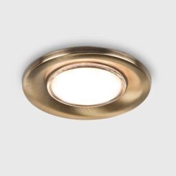 ValueLights Downlight Fire Rated Ceiling Light Fitting 6 Pack in Gold - thumbnail 2