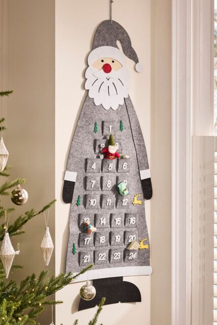 Dibor Grey Santa Giant Christmas Advent Calendar for Kids - image 1