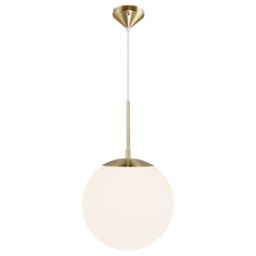 Nordlux Modern Indoor Pendant Light Brass Glass E27 Hand Blown Glass - Mains Powered, IP20 in Gold - thumbnail 2