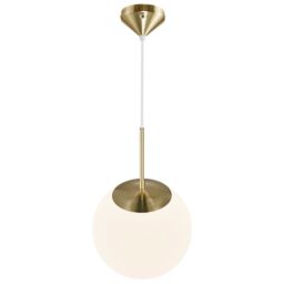 Nordlux Modern Indoor Pendant Light Brass Glass E27 Hand Blown Glass - Mains Powered, IP20 in Gold - thumbnail 6