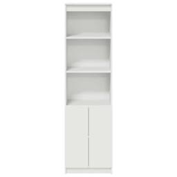 Berkfield Home Highboard White 50x35x180 cm Engineered Wood - Size: 50 x 35 x 180 cm - thumbnail 6