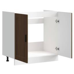 "Berkfield Home Sink Base Cabinet¬†""Porto"" Brown Oak 80x46x81.5 cm¬†Engineered Wood - Size: 80x46x81.5 cm" - thumbnail 5