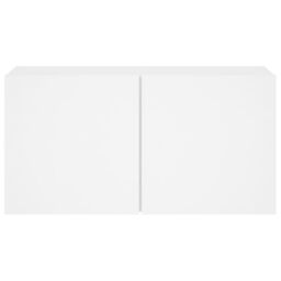 Berkfield Home TV Cabinet Wall-mounted White 80x30x41 cm - Size: 80 x 30 x 41 cm - thumbnail 6