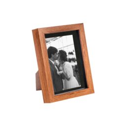 "Nicola Spring 3D Box Photo Frame - 5 x 7"" with 4 x 6"" Mount - White Mount in Dark Brown" - thumbnail 1
