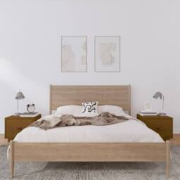 Berkfield Home Bedside Cabinets 2 pcs Honey Brown 40x34x35 cm Solid Wood Pine - Size: 40 x 34 x 35 cm - thumbnail 2