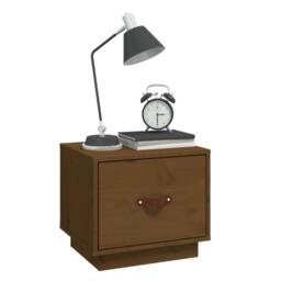 Berkfield Home Bedside Cabinets 2 pcs Honey Brown 40x34x35 cm Solid Wood Pine - Size: 40 x 34 x 35 cm - thumbnail 4