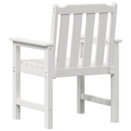 Berkfield Home White Garden Dining Chairs 6 pcs White 65.5x55.5x88 cm HDPE - thumbnail 7