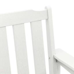 Berkfield Home White Garden Dining Chairs 6 pcs White 65.5x55.5x88 cm HDPE - thumbnail 8