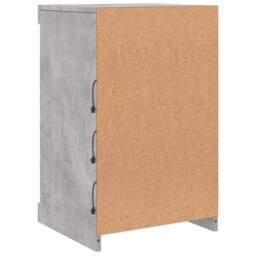 Berkfield Home Sideboard with LED Lights Concrete Grey 41x37x67 cm - Size: 41 x 37 x 67 cm - thumbnail 8