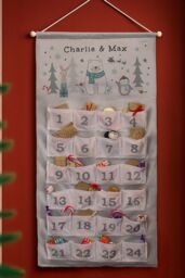 Personalised Memento Company Personalised Polar Bear Advent Calendar in Grey - thumbnail 3