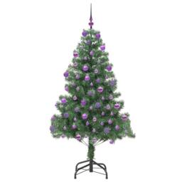 Berkfield Home Christmas Tree with 300 LEDs with Stand Green 180 cm PVC - thumbnail 4