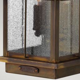 Netlighting Bingham 3 Light Outdoor Large Wall Lantern Light Sienna IP44 E14 in Brown - thumbnail 3