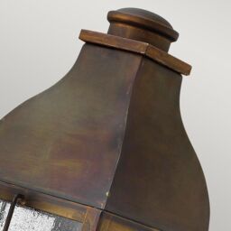 Netlighting Bingham 3 Light Outdoor Large Wall Lantern Light Sienna IP44 E14 in Brown - thumbnail 2