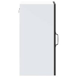 Berkfield Home Kitchen Wall Cabinet with Glass Door Lucca Black - thumbnail 8