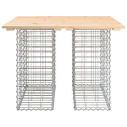 Berkfield Home Garden Bench Gabion Design 100x102x72 cm Solid Wood Pine in Brown - Size: 100 x 102 x 72 cm - thumbnail 5