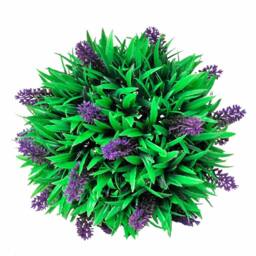 Berkfield Home Set of 2 Artificial Boxwood Ball with Lavender 28 cm in Green - thumbnail 3