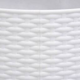 Berkfield Home Christmas Tree Skirt White √ò56x23 cm Plastic - Size: 56x23 cm - thumbnail 7