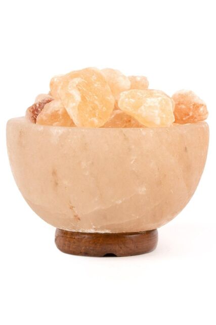 Myga Himalayan Fire Bowl Salt Lamp 3-5kg in Burnt Orange - image 1