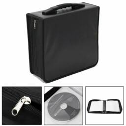 NESTLUNE 400 Disc CD DVD Wallet Storage Case Portable Protector in Black - Size: Large - thumbnail 3