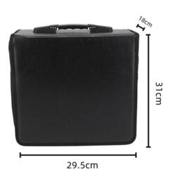 NESTLUNE 400 Disc CD DVD Wallet Storage Case Portable Protector in Black - Size: Large - thumbnail 2