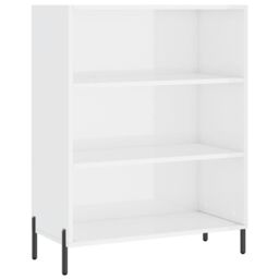 Berkfield Home Shelf Cabinet High Gloss White 69.5x32.5x90 cm Engineered Wood - thumbnail 2